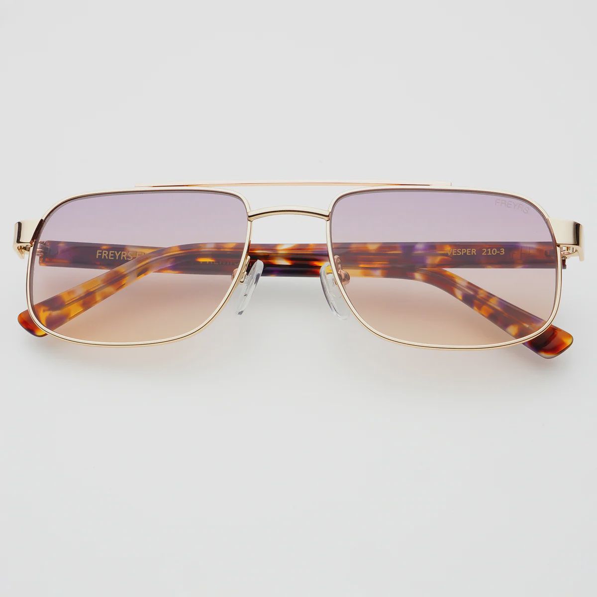 FREYRS Eyewear - Vesper Unisex Aviator Sunglasses - Gold / Sunset