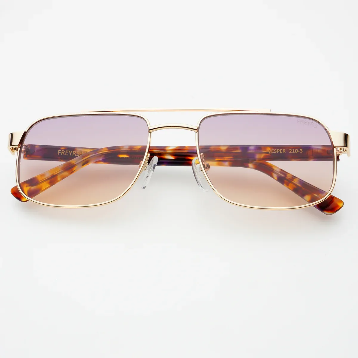 FREYRS Eyewear - Vesper Unisex Aviator Sunglasses - Gold / Sunset