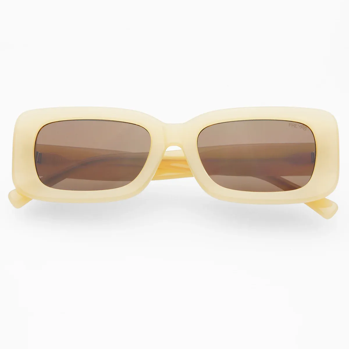 FREYRS Eyewear - Noa Acetate Unisex Rectangular Sunglasses - Tan