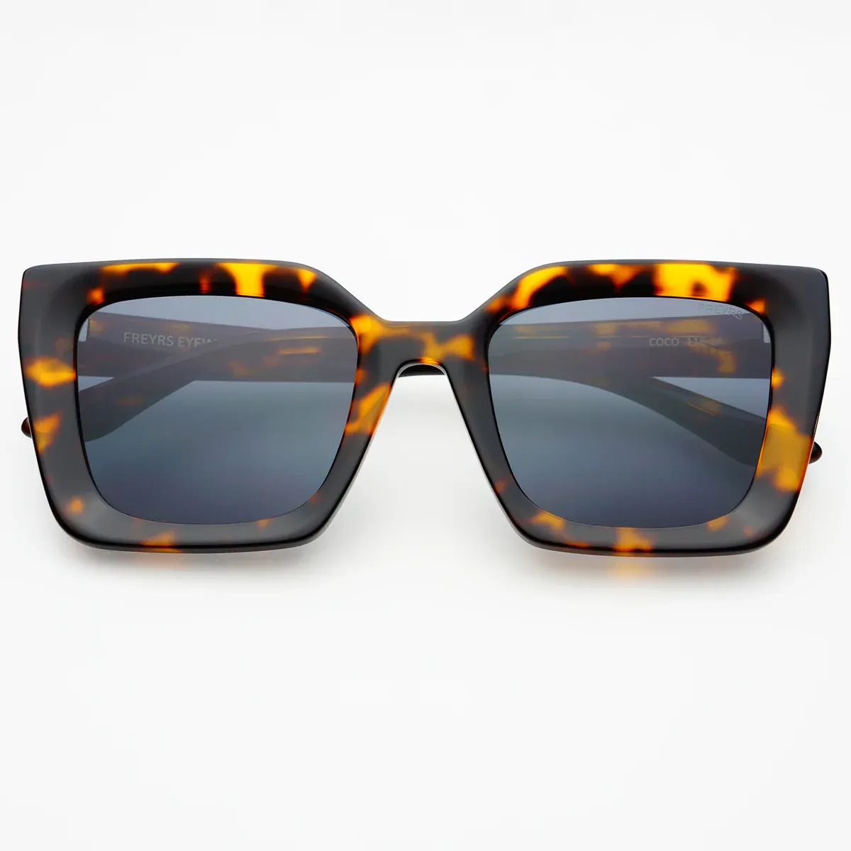FREYRS Eyewear - Coco Square Sunglasses - Tortoise / Gray