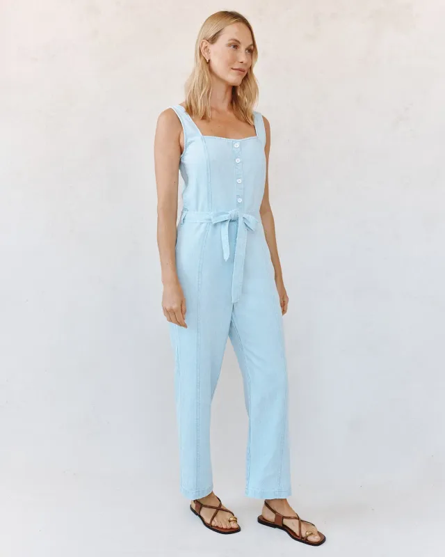 Bella Dahl - Square Neck Jumpsuit Costal Fade Wash