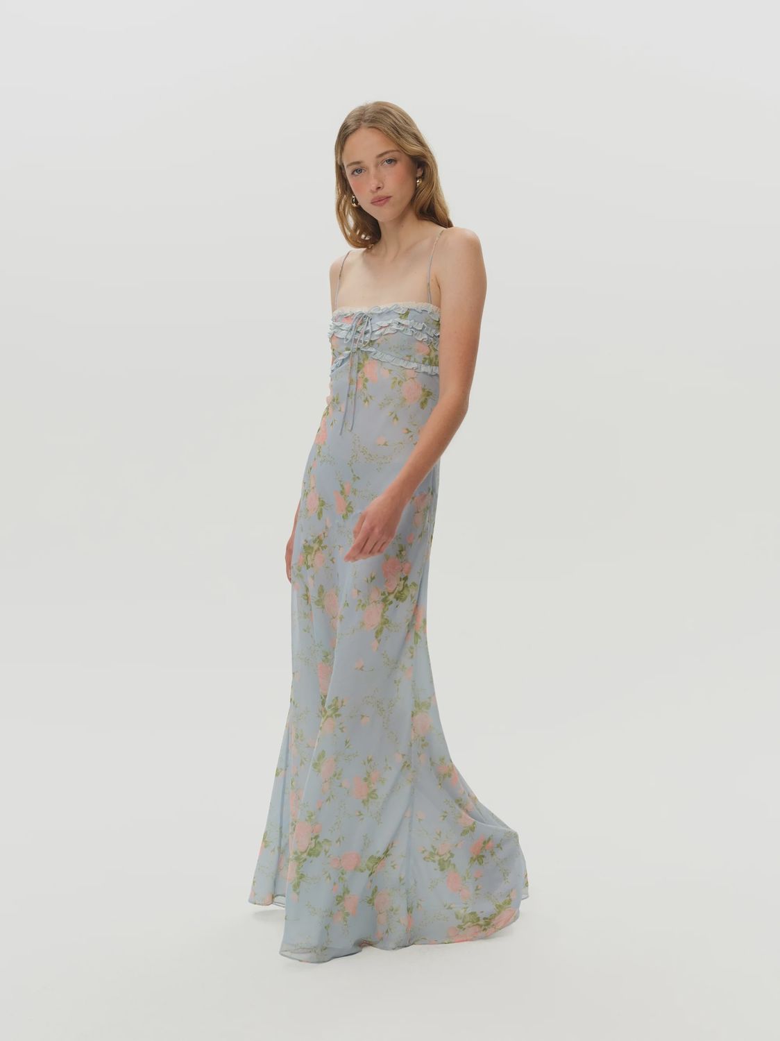 For Love & Lemons - Natalie Maxi Dress Blue