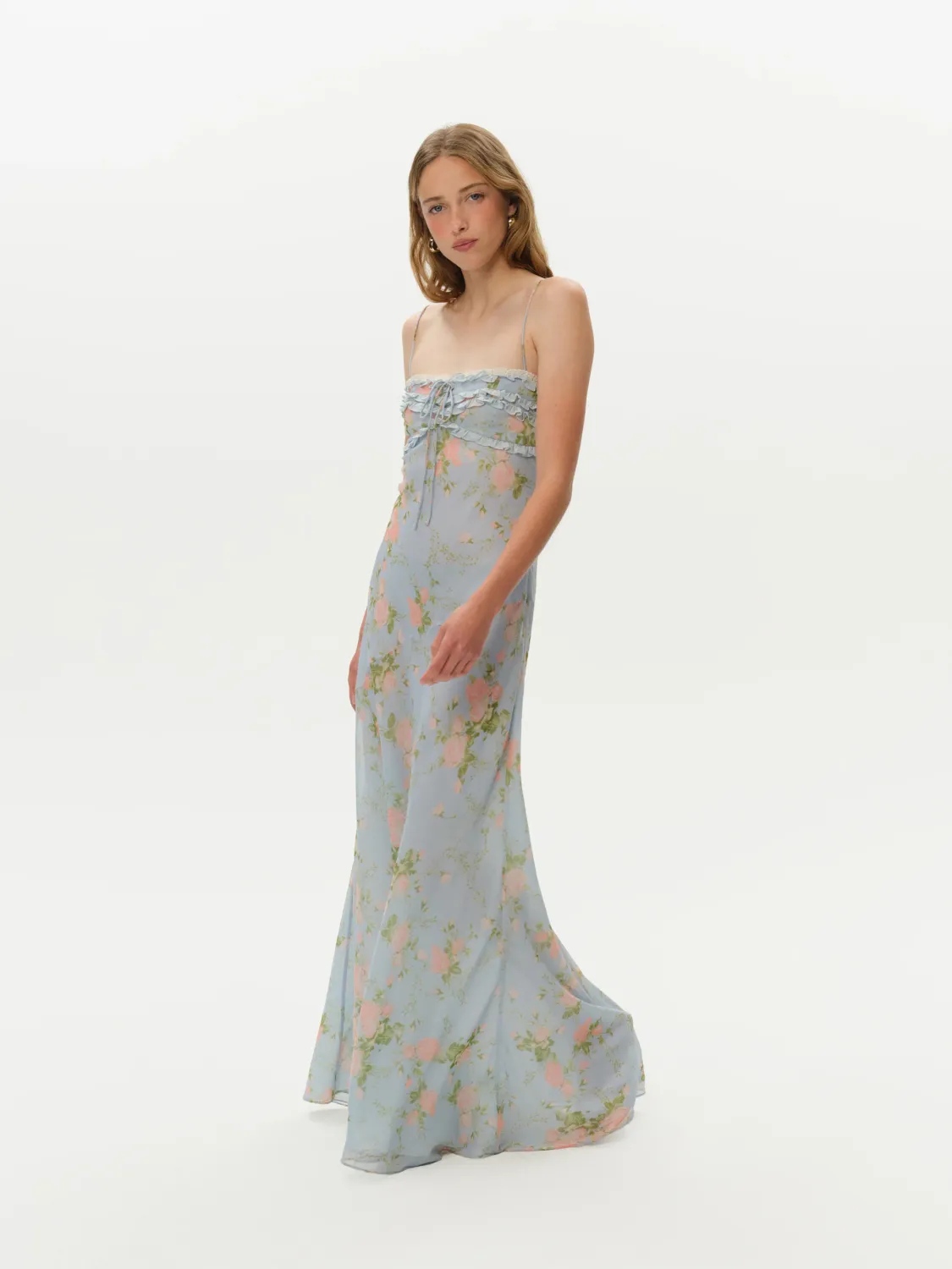 For Love &amp; Lemons - Natalie Maxi Dress Blue