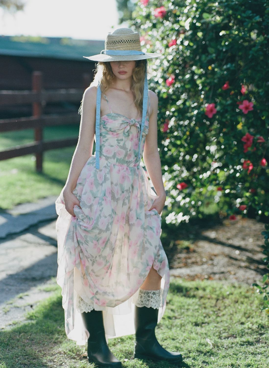 For Love & Lemons - Lilou Maxi Dress Yellow