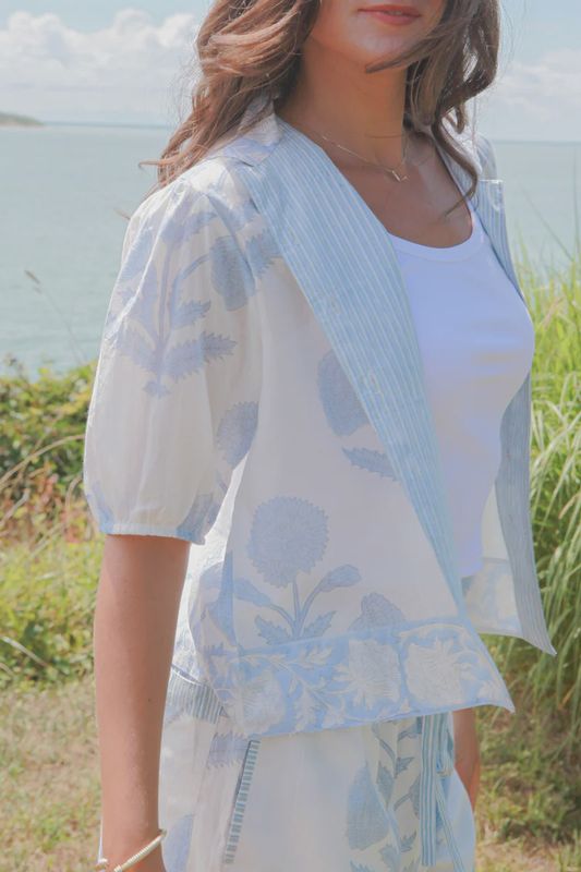 NIBI-MTK - Prachi Top Buta Blue