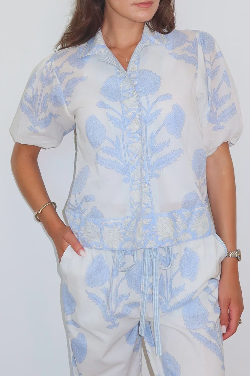 NIBI-MTK - Prachi Top Buta Blue