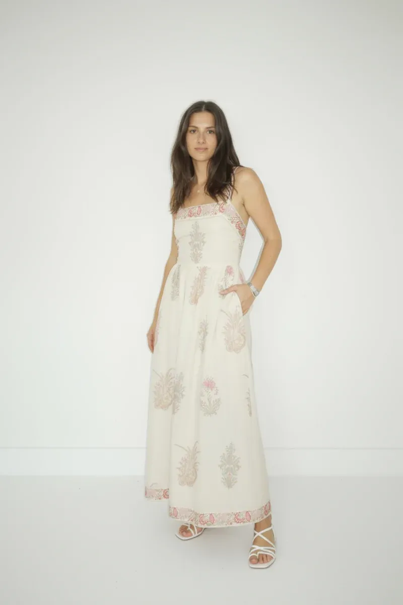 NIBI-MTK - Zena Maxi Dress Pastel Paisley