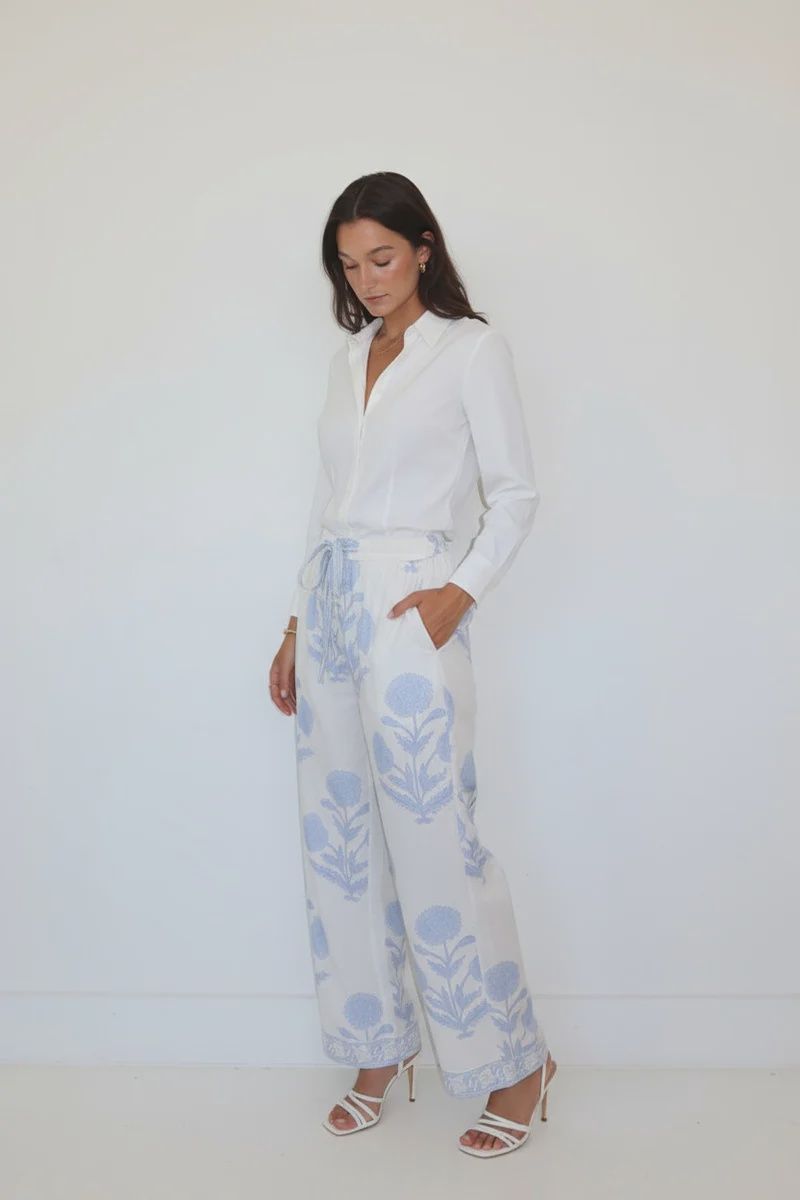 NIBI-MTK - Joleen Pants Buta Blue