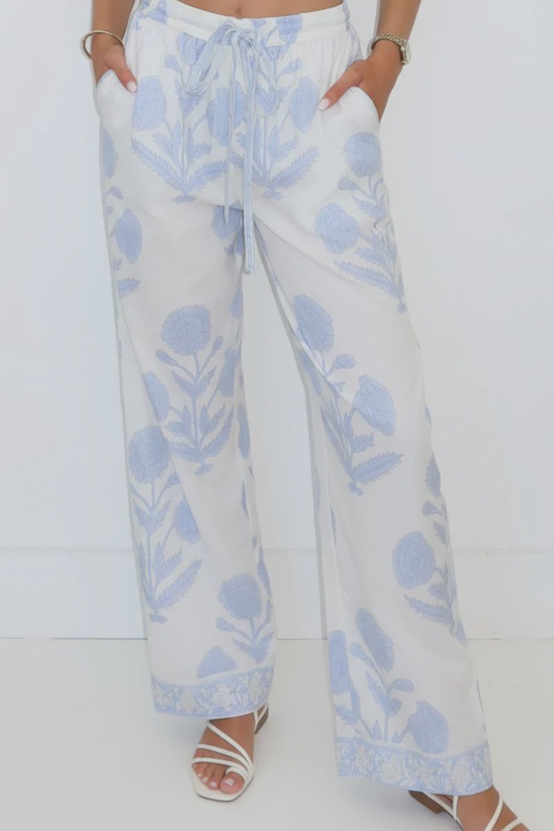 NIBI-MTK - Joleen Pants Buta Blue