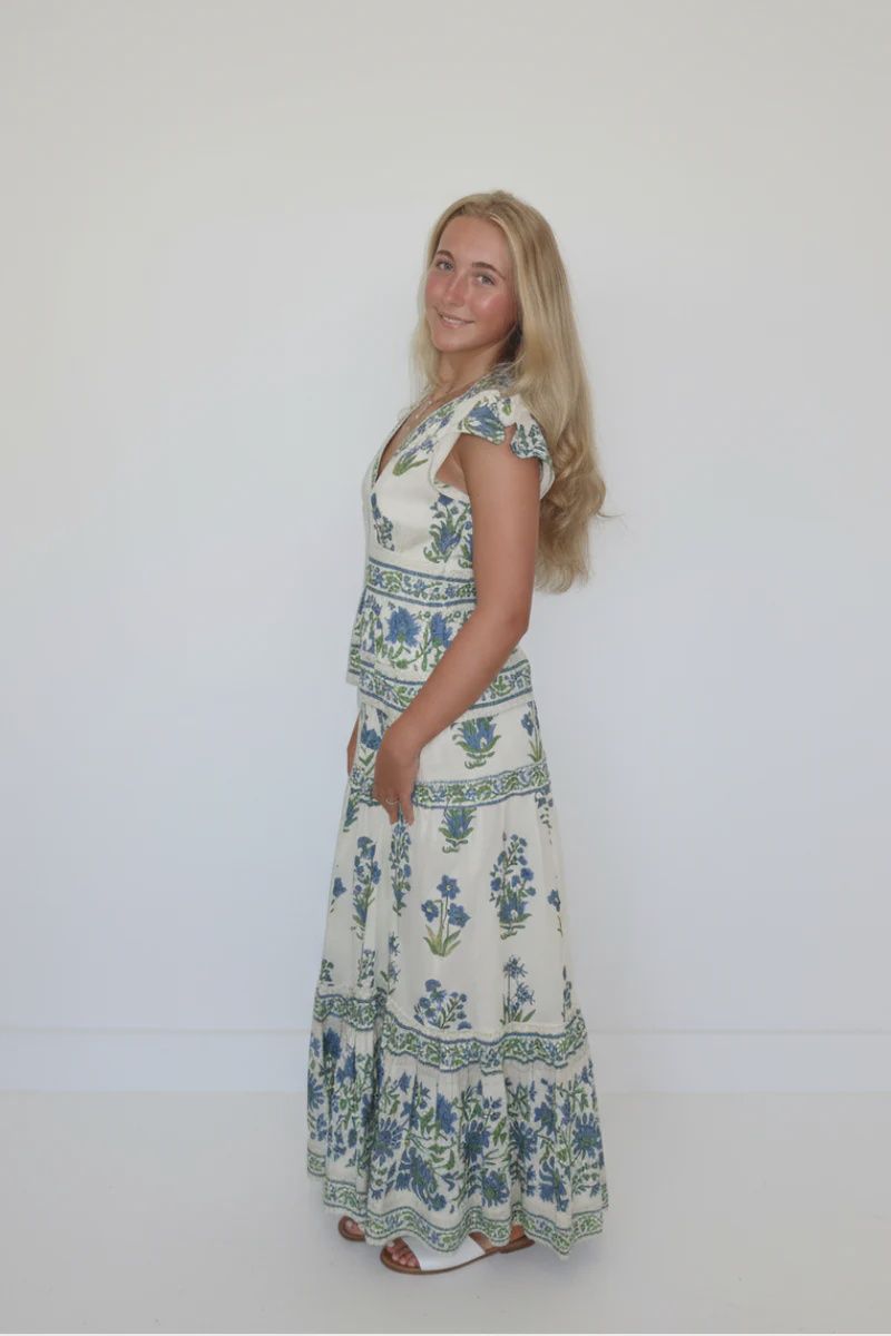 NIBI-MTK - Marcelena Top Blue Bloom