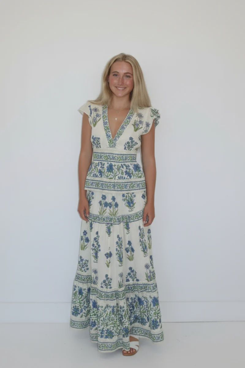 NIBI-MTK - Marcelena Top Blue Bloom