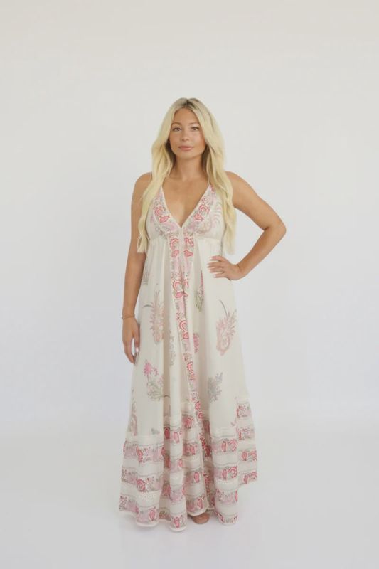 NIBI-MTK - Ziggy Dress Pastel Paisley
