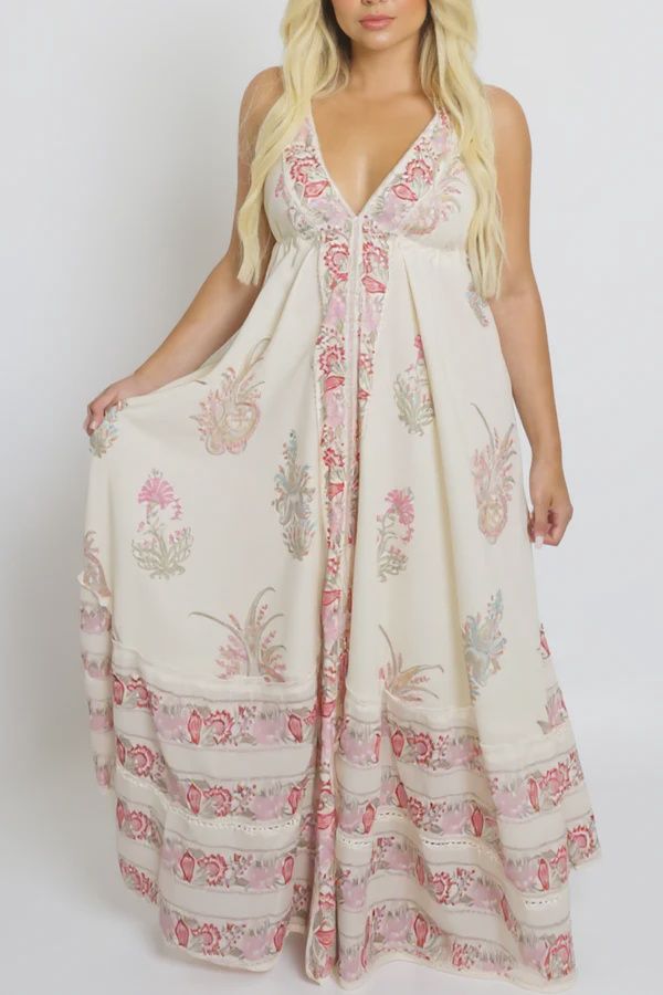 NIBI-MTK - Ziggy Dress Pastel Paisley