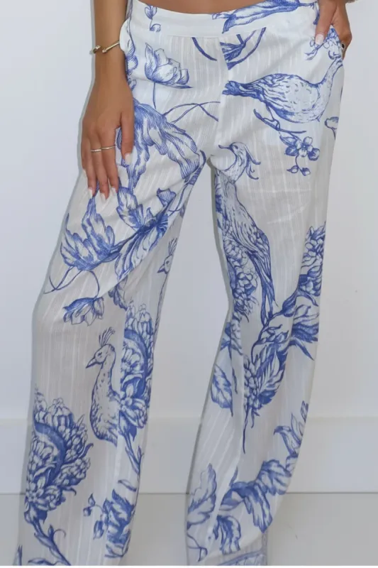NIBI-MTK - Sunny Beach Pant Meadow Birds