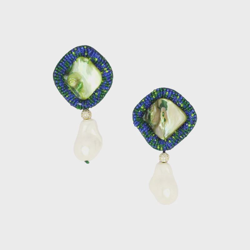 Bhavna Kanakia - Luna Drop Earrings Pearls