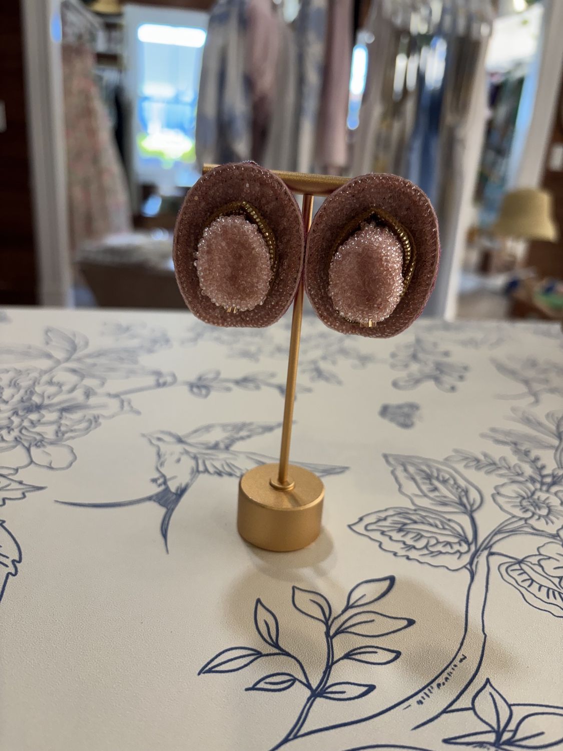 Bhavna Kanakia - Pink Cowboy Hat Earrings