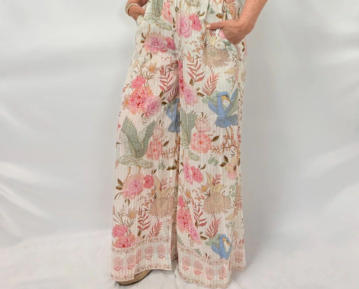 Strawberry Paris - Georgio Pant Heron Ivory