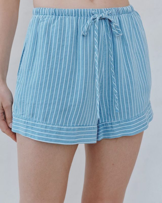 Bella Dahl - Banded Stripe Short Costal Stripe Wash