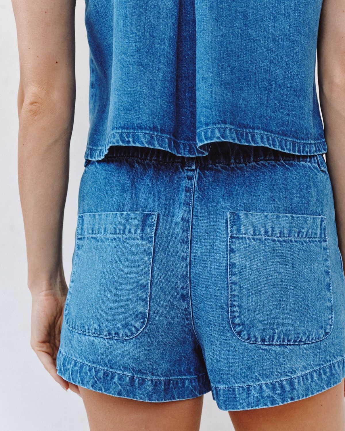 Bella Dahl - Ella Playa Trouser Short Spring Horizon Wash