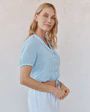 Bella Dahl - Short Sleeve Puritan Collar Shirt Blue Bell