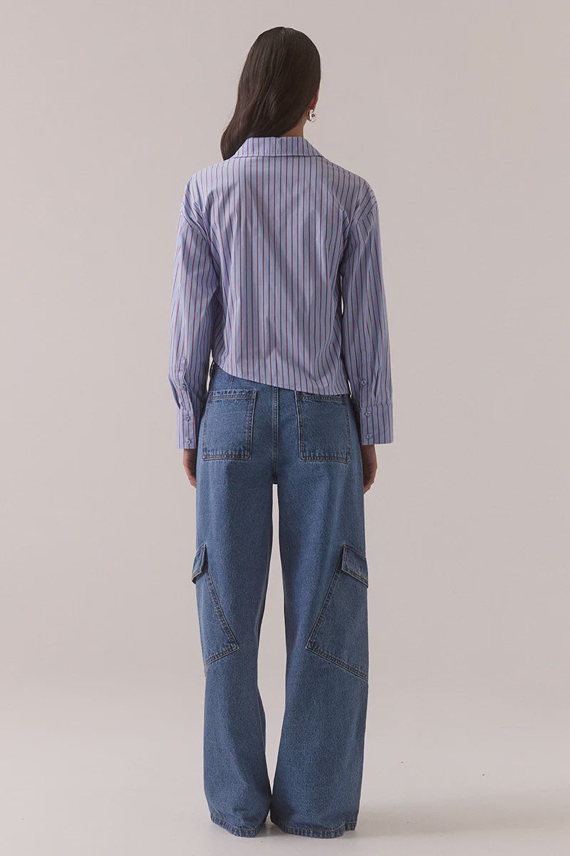 Sovere - Taven Shirt Cornflower Stripe