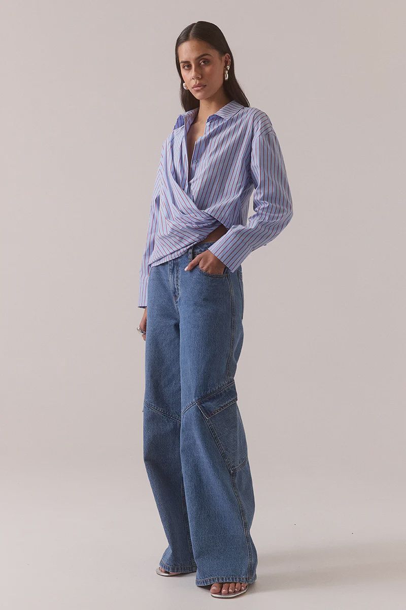 Sovere - Taven Shirt Cornflower Stripe