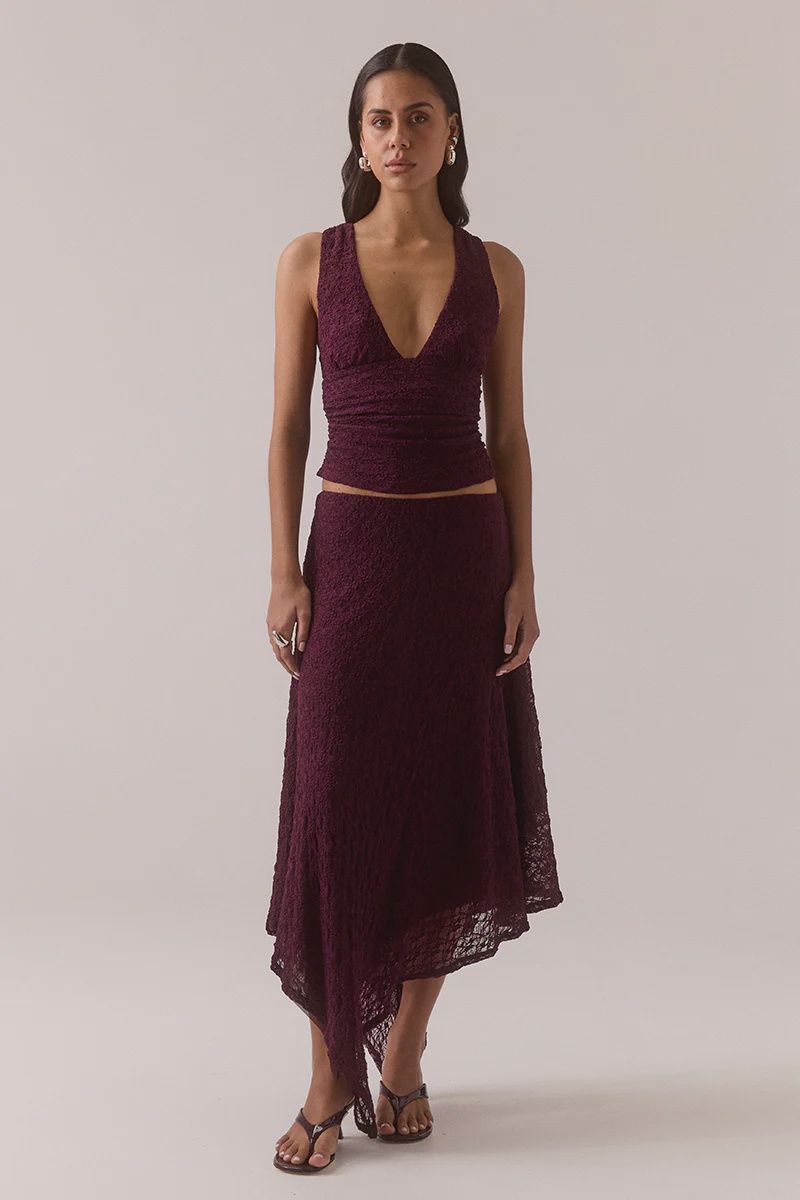 Sovere - Aaila Lace Top Plum