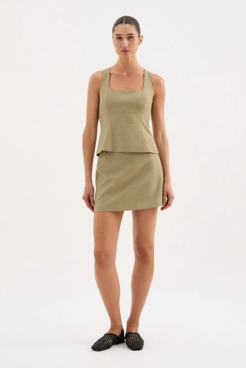 Nude Lucy - Thea Mini Skirt Moss