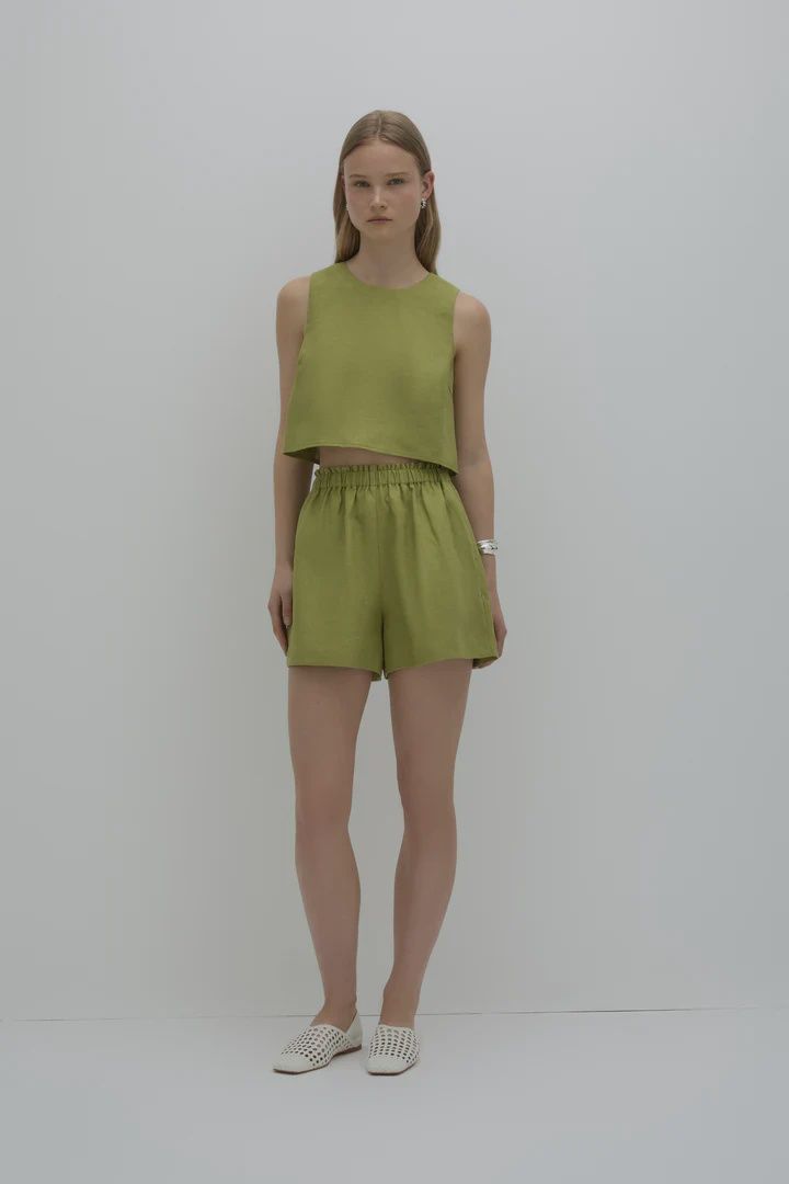 Nude Lucy - Sian Linen Top Fern Nude Lucy - Sian Linen Top Fern