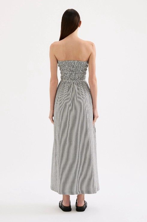 Nude Lucy - Quinn Maxi Dress Black Stripe