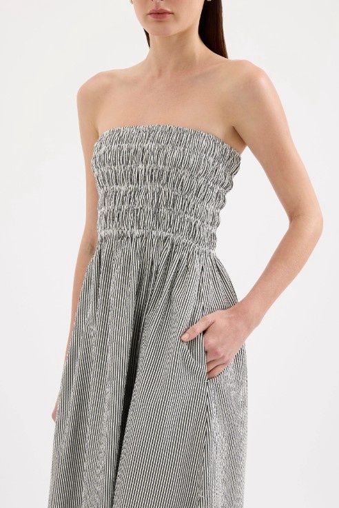 Nude Lucy - Quinn Maxi Dress Black Stripe
