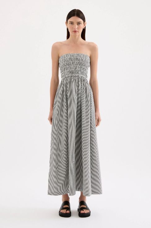 Nude Lucy - Quinn Maxi Dress Black Stripe