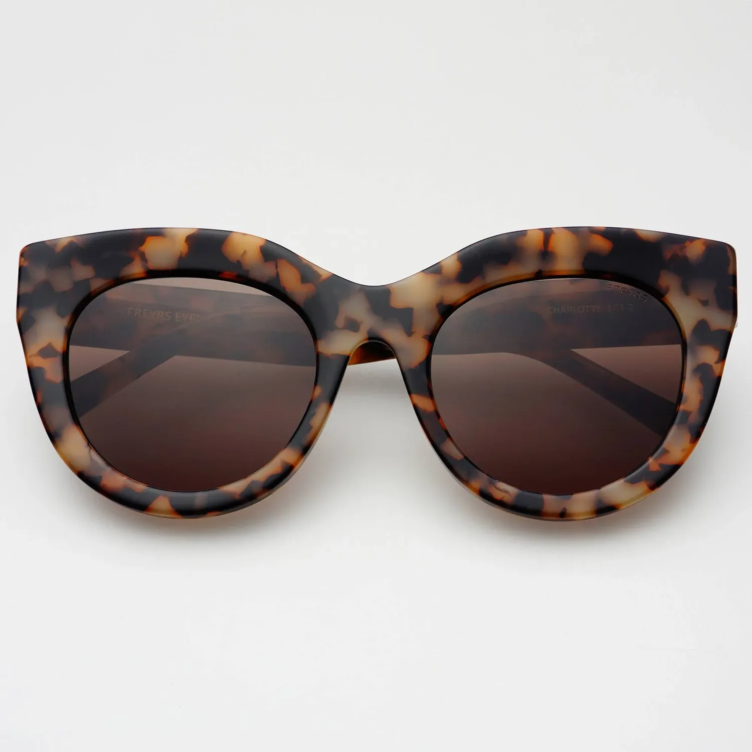 FREYRS - Charlotte Cat Eye Sunglasses Milky Tortoise