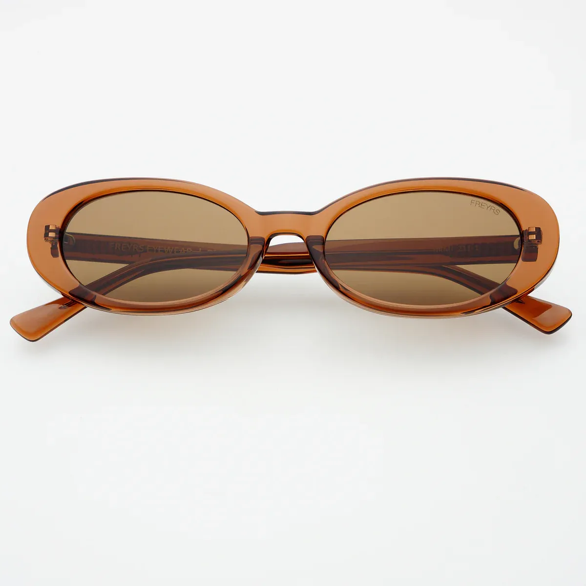 FREYRS - Mimi Oval Sunglasses - Brown