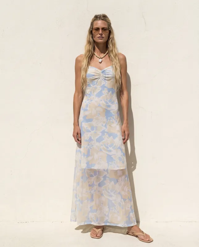 Amanda Maria - Mesh Dress Celeste Print