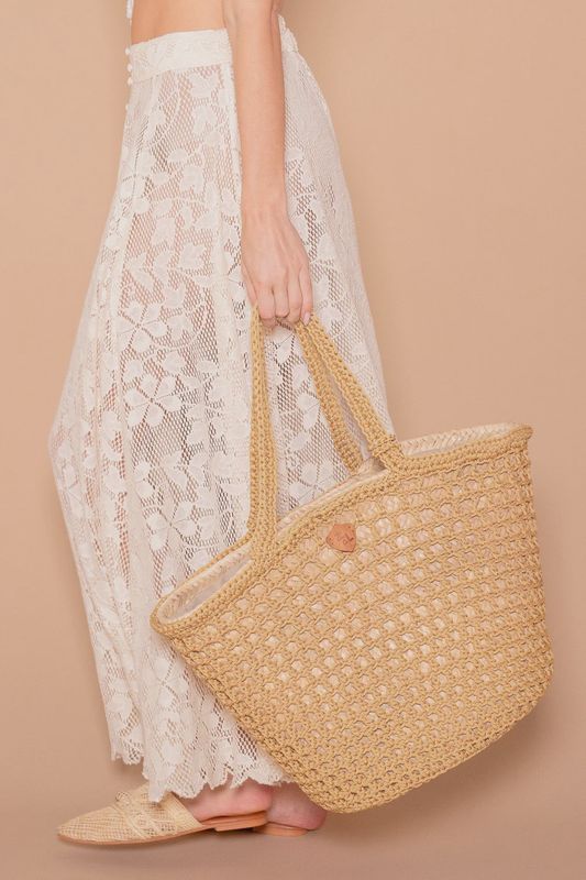 Z&amp;L Europe - Dessin Beach Tote Ochre Natural