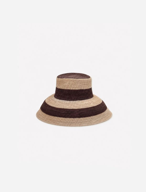 Van Palma - Gina XL Stripes Baige Chocolate