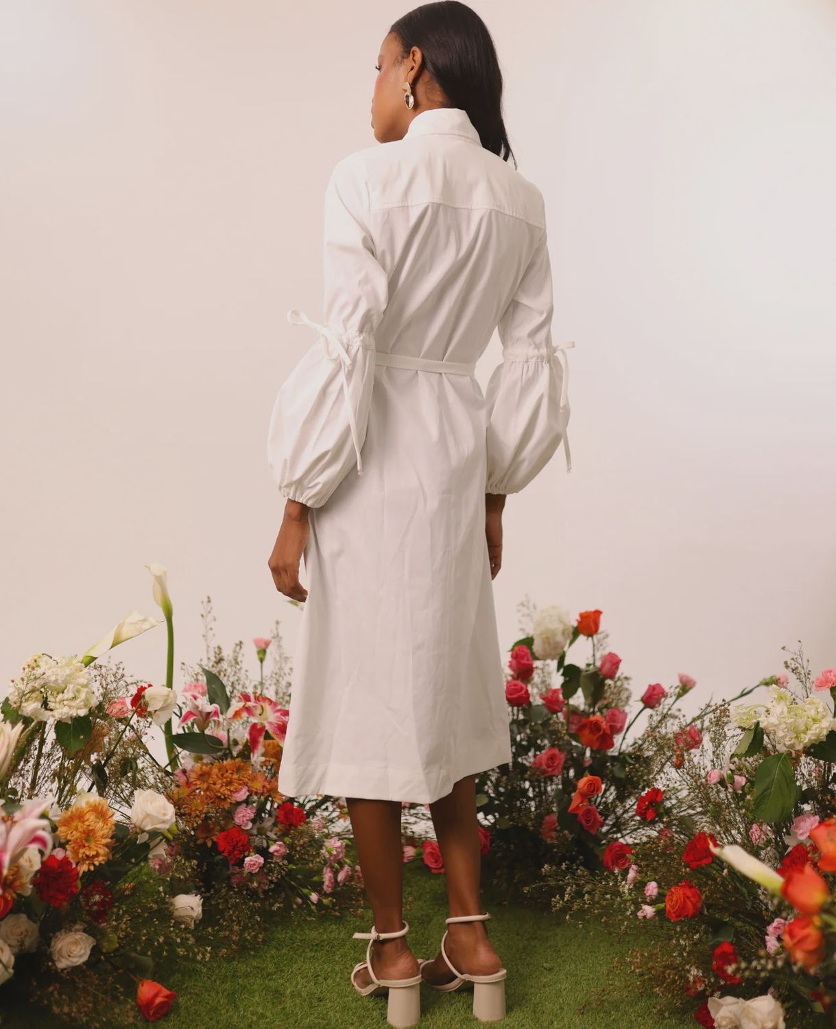 Liliana Meza - Ashey Midi Dress Ivory
