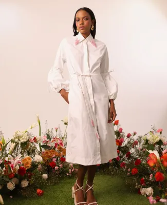 Liliana Meza - Ashey Midi Dress Ivory