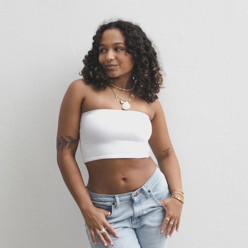 Boob-eez - Hunter Double Layer Bandeau White