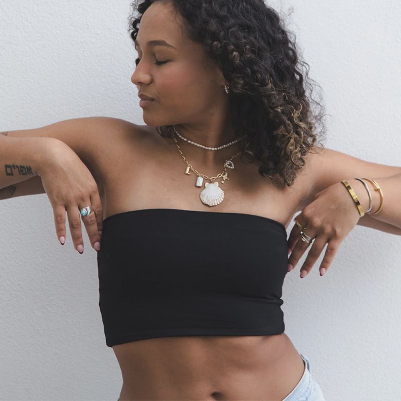 Boob-eez - Hunter Double Layer Bandeau Black