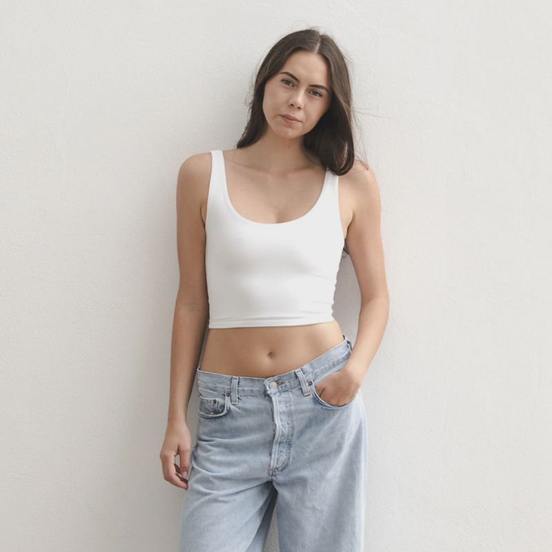Boob-eez - Devon Double Layer Scoop White