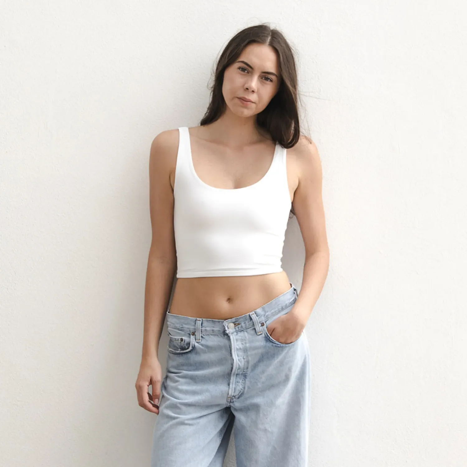 Boob-eez - Devon Double Layer Scoop White