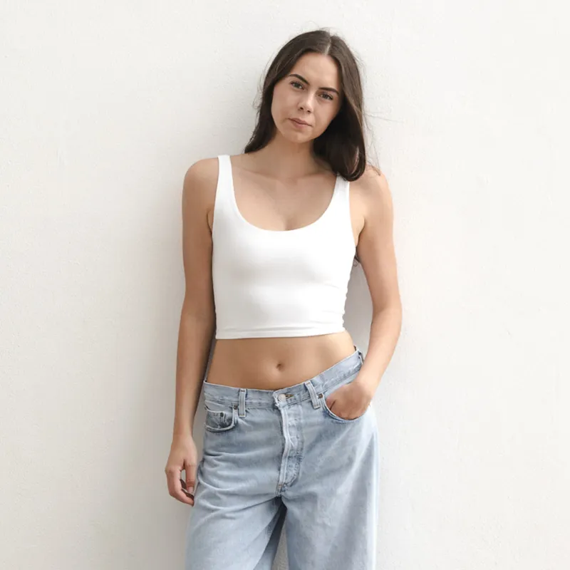 Boob-eez - Devon Double Layer Scoop White