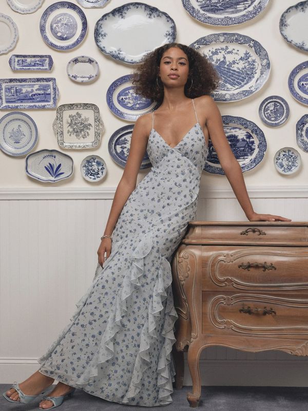 For Love & Lemons - Elea Beaded Maxi Dress