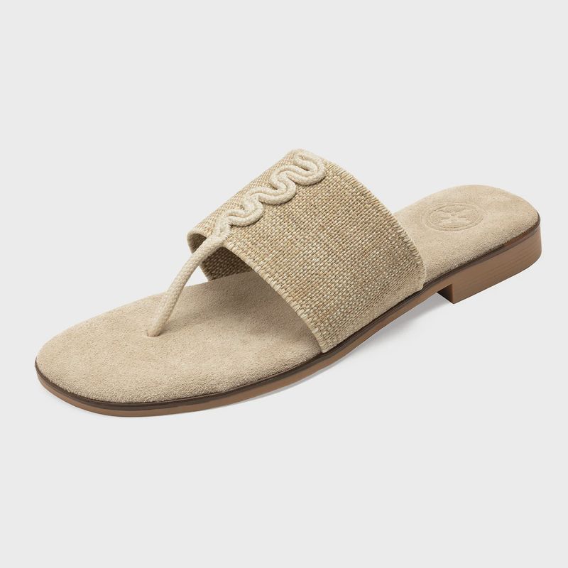 Charleston Shoe Co. - Morris Slip-On Sandal Linen Waves