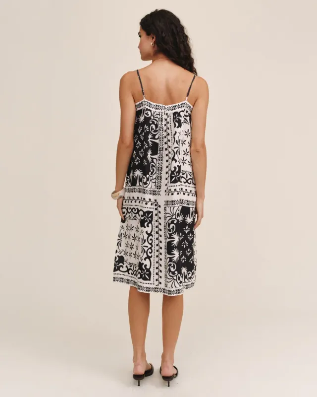 Bella Dahl - Spaghetti Strap Midi Dress Tropical Bandana