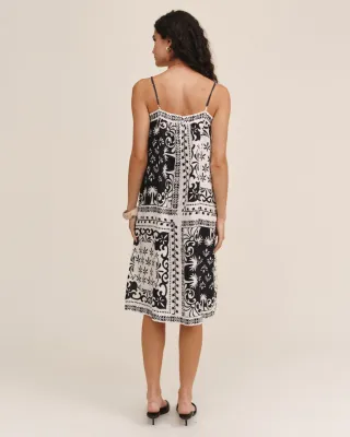 Bella Dahl - Spaghetti Strap Midi Dress Tropical Bandana