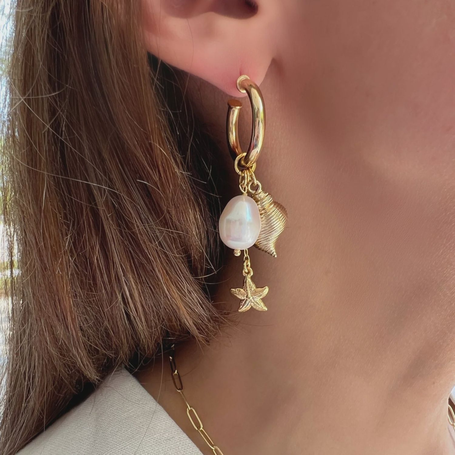 LPL Creations - Seaside Hoop Earrings