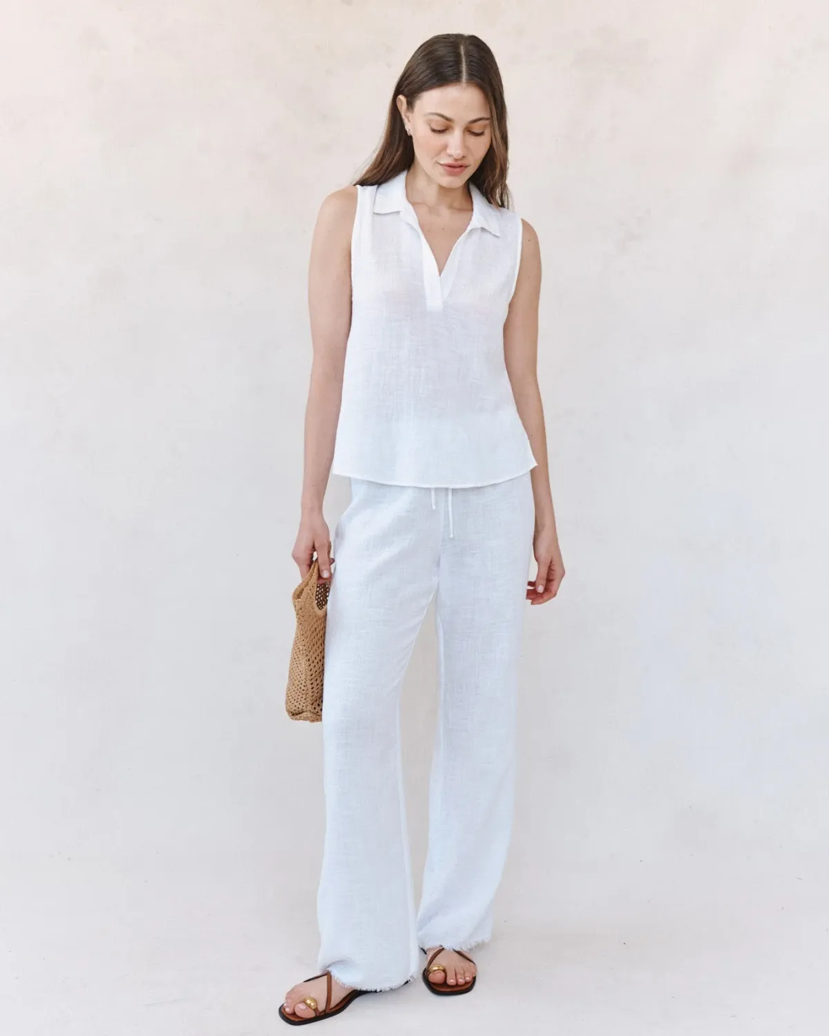 Bella Dahl - Sleeveless Pullover White
